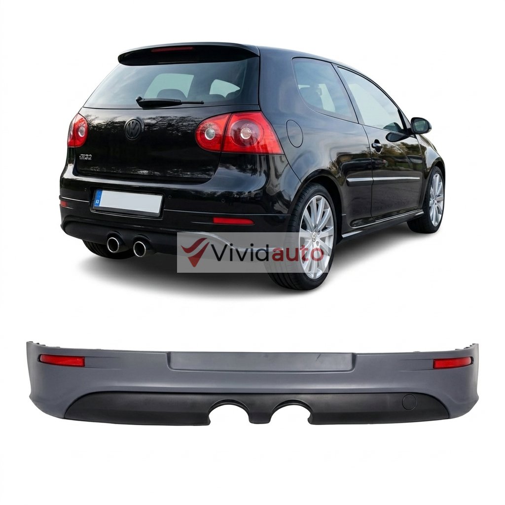 VW Golf 5 (2003-2009) R32 Chrome Style Заден Браник