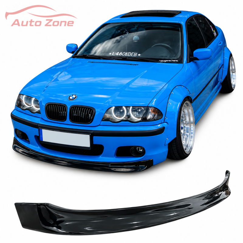 BMW E46 M Sport / M Technic CSL Преден Lip Spoiler Piano Black (1997–2006)