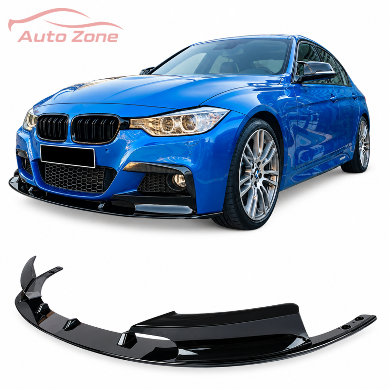 BMW F30 M-TECH Преден Lip Glossy Black ABS (2012–2018)
