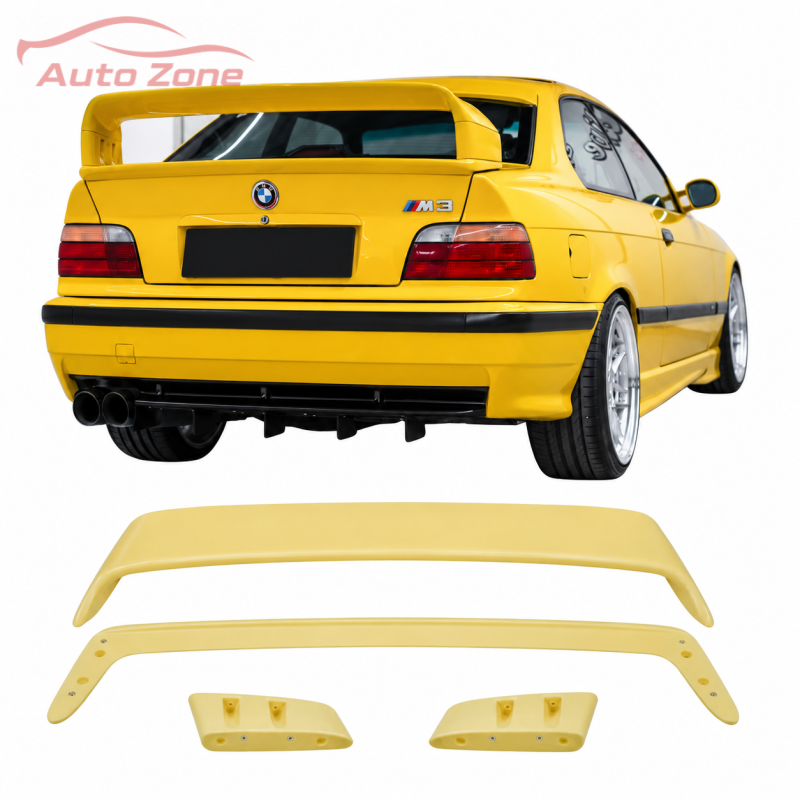 BMW 3 Series E36 Sedan 4 Door – High Rise Style Заден Спојлер (неофарбан)
