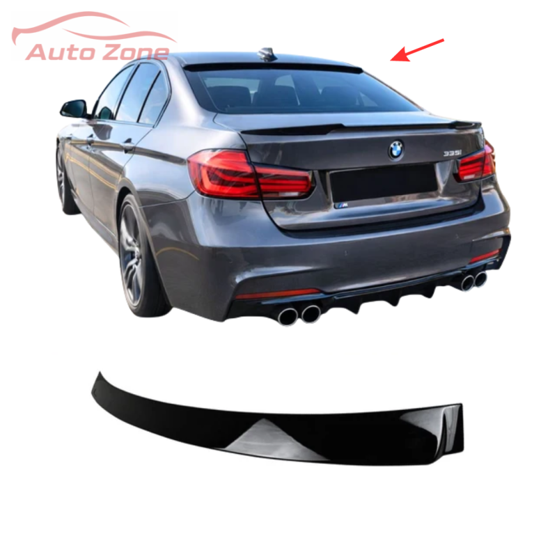 BMW 3 Series F30 / F80 M3 (2012–2019) – Gloss Black Заден Roof Spoiler